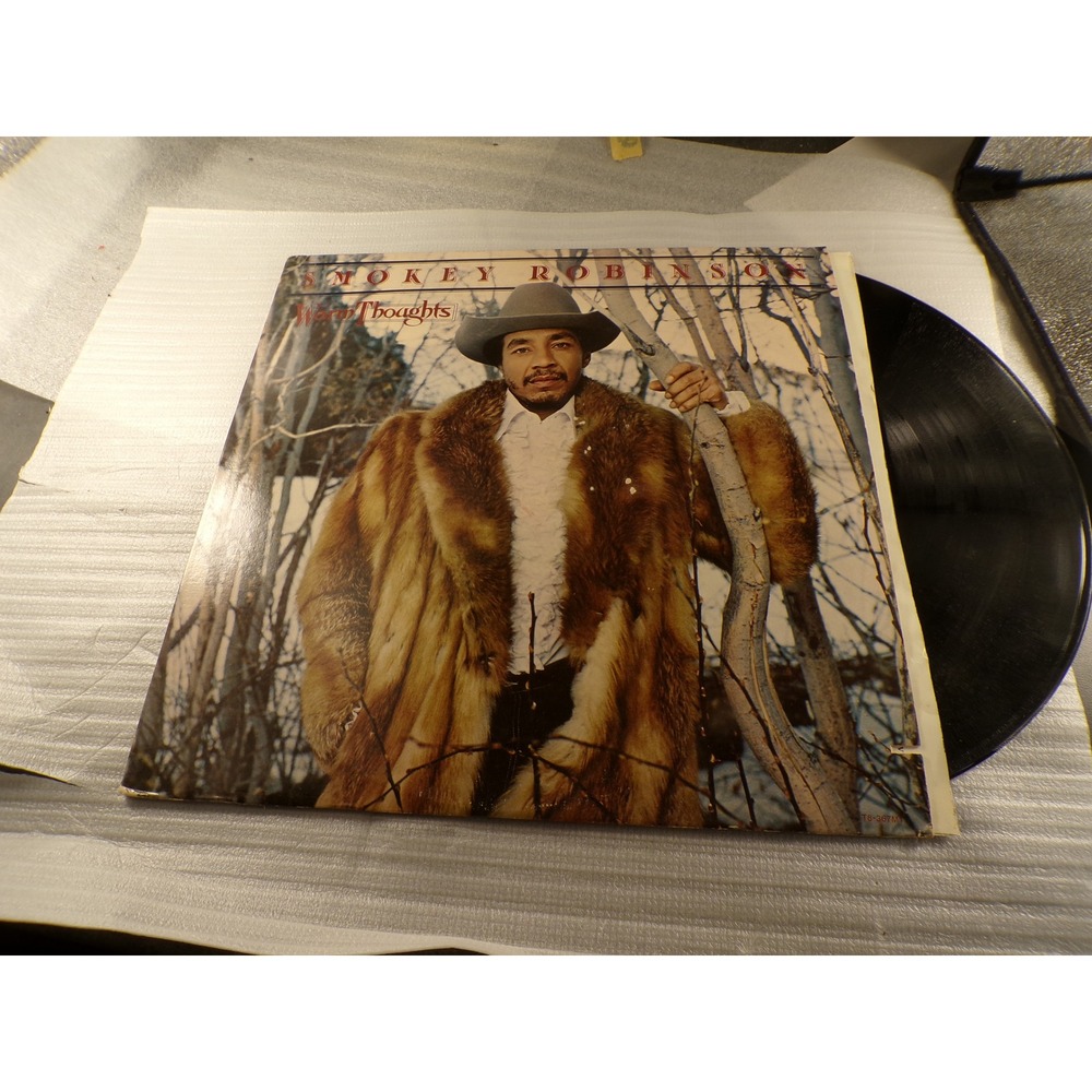 Smokey Robinson Warm Thoughts Vinyl LP Album Tamla T8-367M1 1980 Soul R&B Motown
